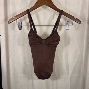 SKIMS Chocolate Brown Womens Bodysuit